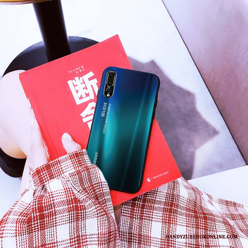 Hülle Huawei P20 Pro Kreativ Glas Rot, Case Huawei P20 Pro Taschen Farbverlauf Schwer