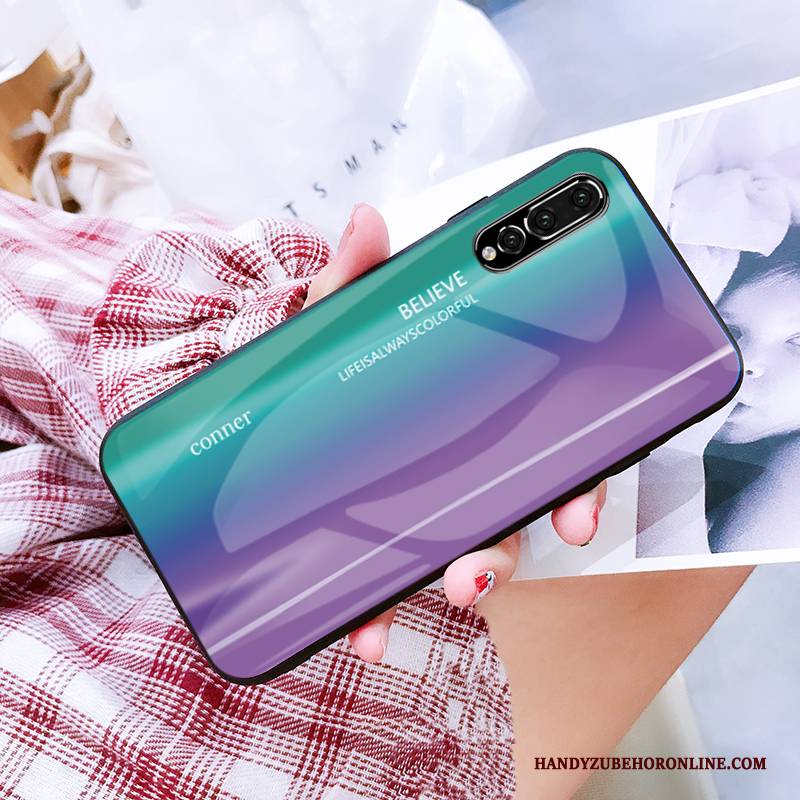 Hülle Huawei P20 Pro Kreativ Glas Rot, Case Huawei P20 Pro Taschen Farbverlauf Schwer