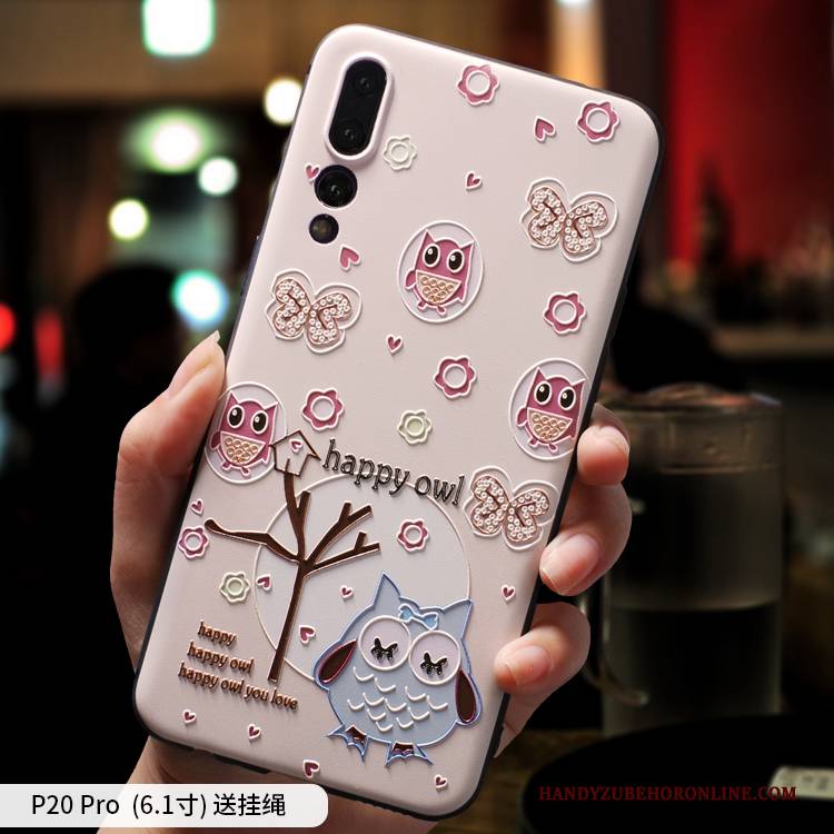 Hülle Huawei P20 Pro Schutz Anti-sturz Nubuck, Case Huawei P20 Pro Karikatur Nette Persönlichkeit