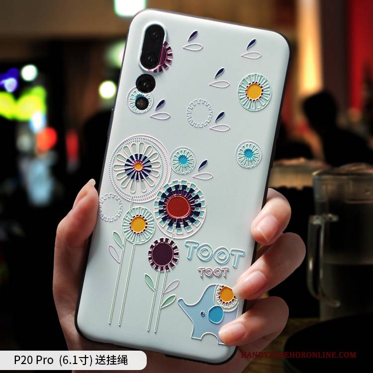 Hülle Huawei P20 Pro Schutz Anti-sturz Nubuck, Case Huawei P20 Pro Karikatur Nette Persönlichkeit