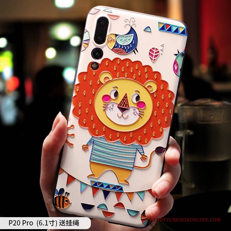 Hülle Huawei P20 Pro Schutz Anti-sturz Nubuck, Case Huawei P20 Pro Karikatur Nette Persönlichkeit