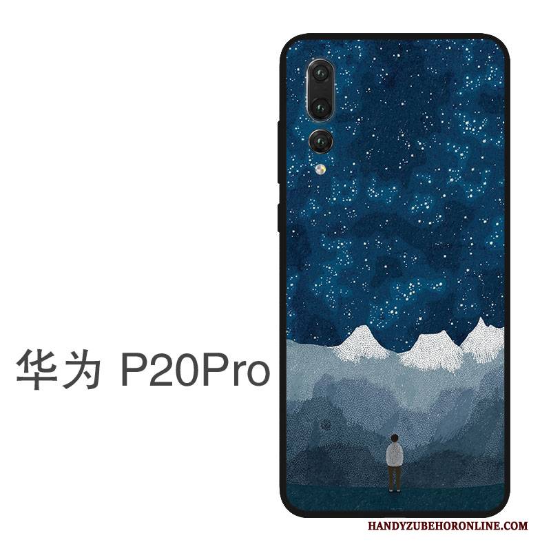 Hülle Huawei P20 Pro Schutz Liebhaber Trend, Case Huawei P20 Pro Blau Hängende Verzierungen