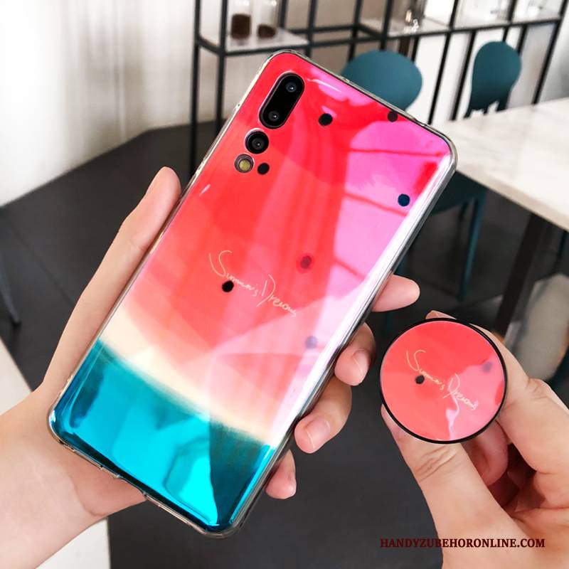 Hülle Huawei P20 Pro Silikon Handyhüllen Trend, Case Huawei P20 Pro Schutz Anti-sturz Blau