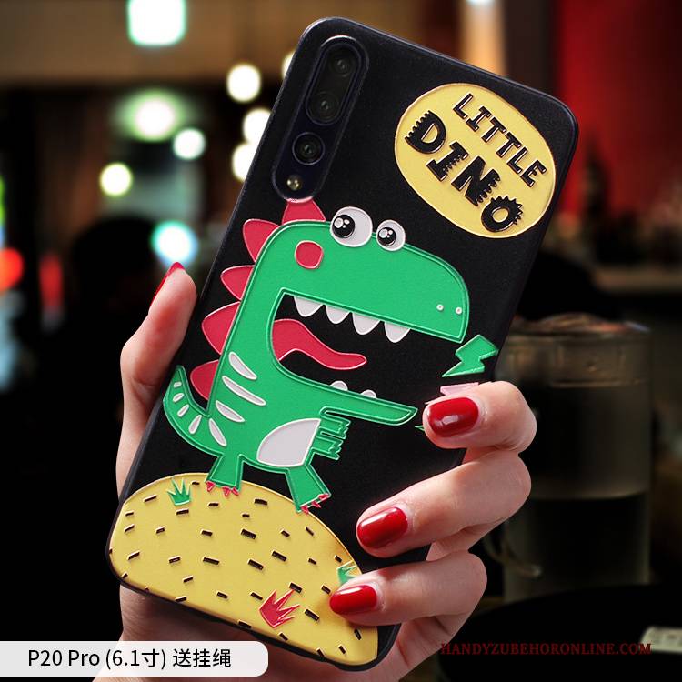 Hülle Huawei P20 Pro Taschen Trendmarke Schlank, Case Huawei P20 Pro Karikatur Nette Liebhaber