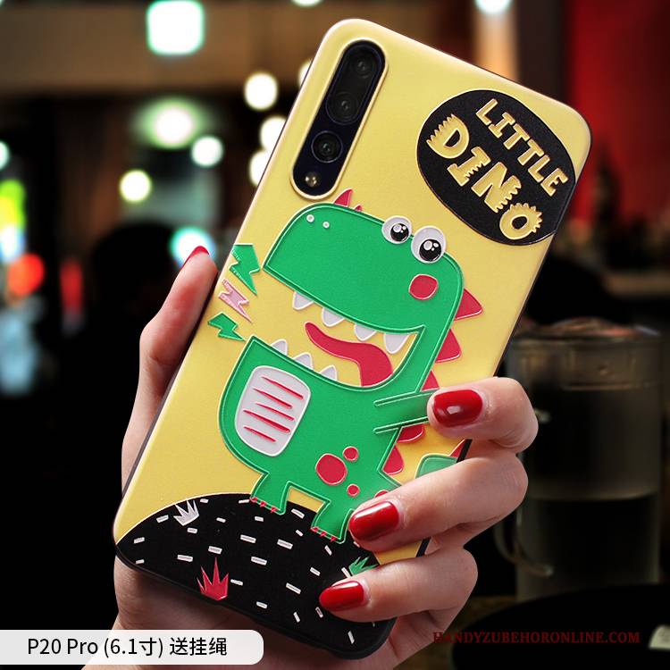 Hülle Huawei P20 Pro Taschen Trendmarke Schlank, Case Huawei P20 Pro Karikatur Nette Liebhaber