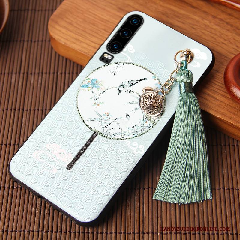 Hülle Huawei P30 Kreativ Chinesische Art Trendmarke, Case Huawei P30 Schutz Wind Handyhüllen