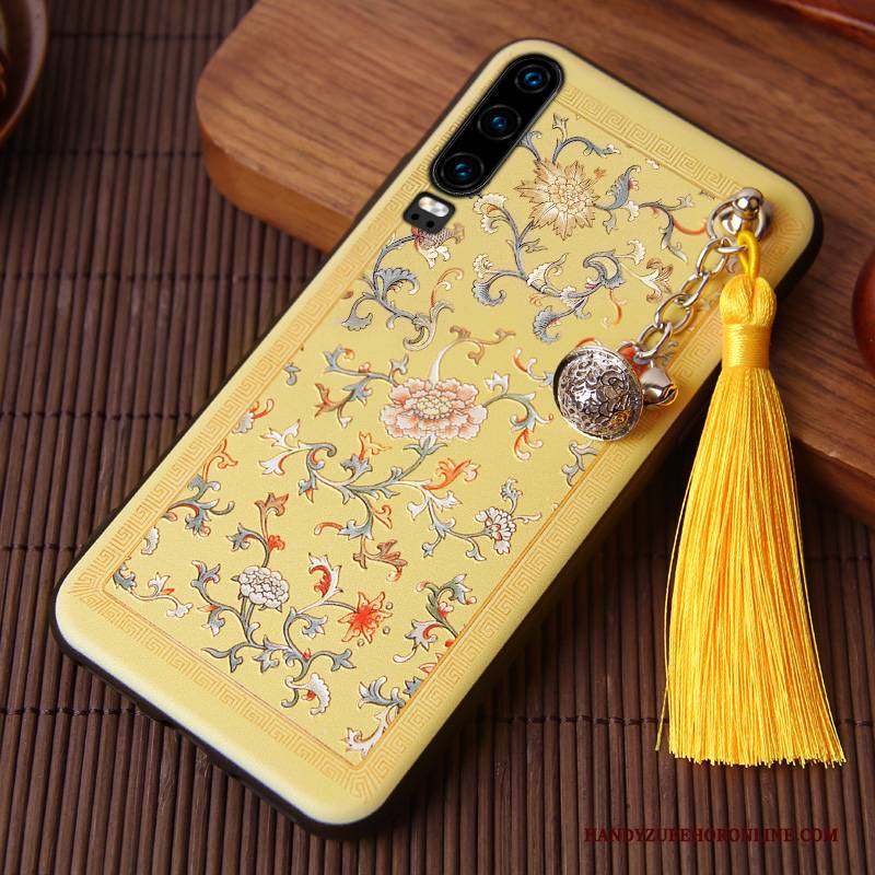 Hülle Huawei P30 Kreativ Chinesische Art Trendmarke, Case Huawei P30 Schutz Wind Handyhüllen