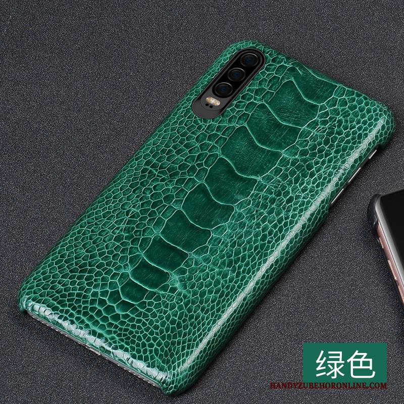 Hülle Huawei P30 Leder Handyhüllen Persönlichkeit, Case Huawei P30 Lederhülle Anti-sturz High-end