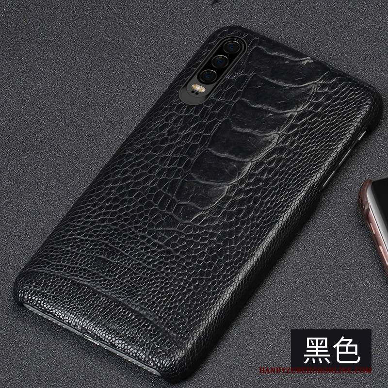 Hülle Huawei P30 Leder Handyhüllen Persönlichkeit, Case Huawei P30 Lederhülle Anti-sturz High-end