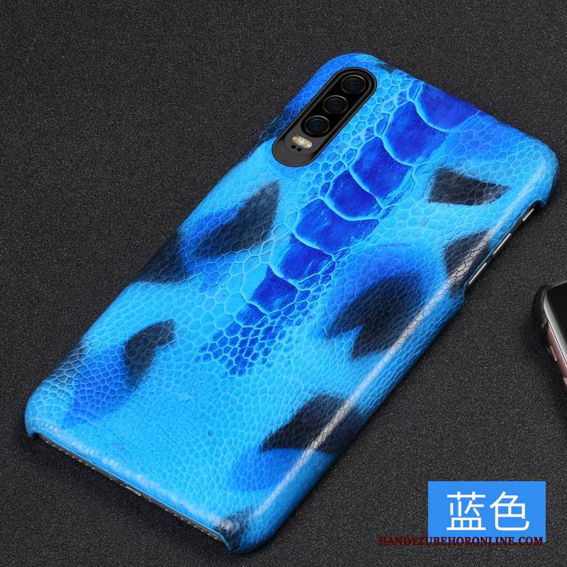 Hülle Huawei P30 Leder Handyhüllen Persönlichkeit, Case Huawei P30 Lederhülle Anti-sturz High-end