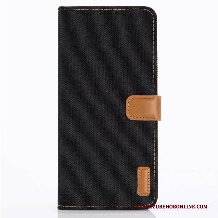 Hülle Huawei P30 Leder Muster Blau, Case Huawei P30 Folio Schnalle Denim