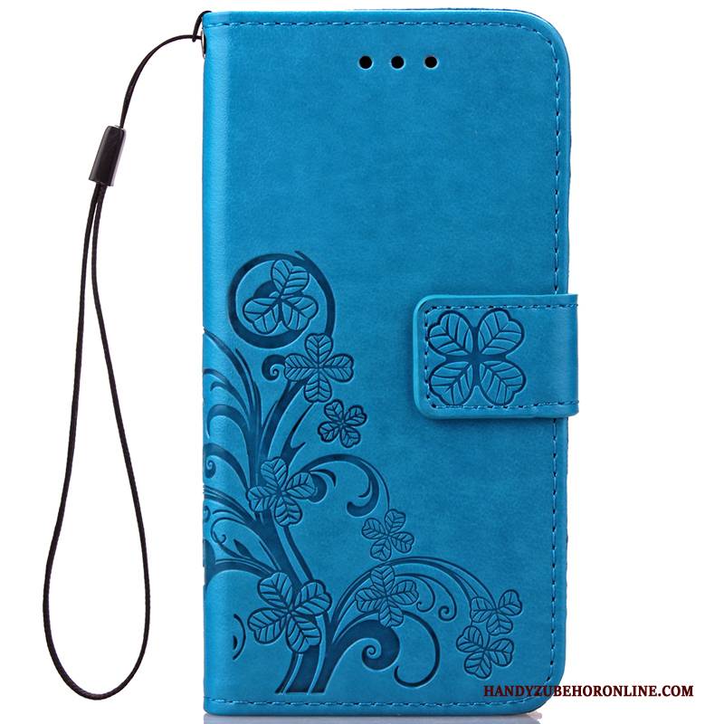 Hülle Huawei P30 Lederhülle Blau Handyhüllen, Case Huawei P30 Schutz