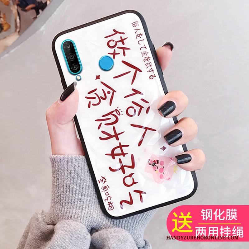 Hülle Huawei P30 Lite Handyhüllen Rot, Case Huawei P30 Lite Trend Membran