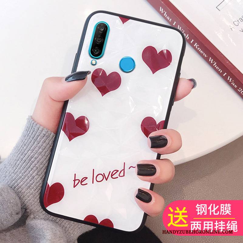 Hülle Huawei P30 Lite Handyhüllen Rot, Case Huawei P30 Lite Trend Membran