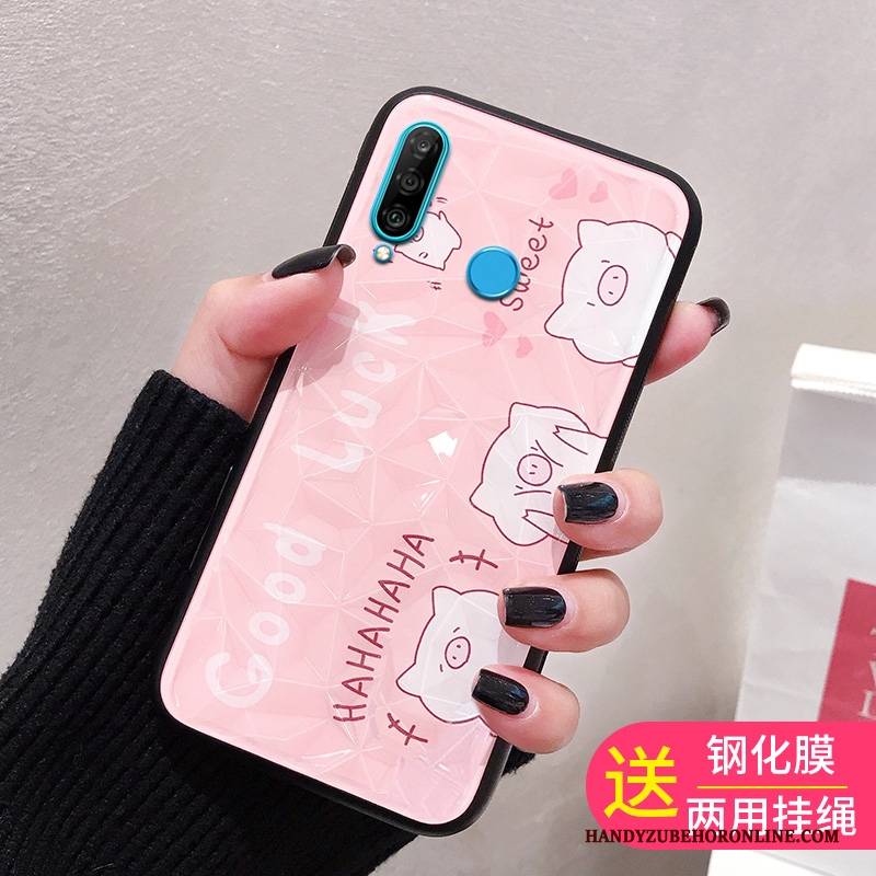 Hülle Huawei P30 Lite Handyhüllen Rot, Case Huawei P30 Lite Trend Membran