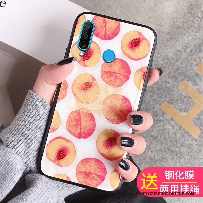 Hülle Huawei P30 Lite Handyhüllen Rot, Case Huawei P30 Lite Trend Membran