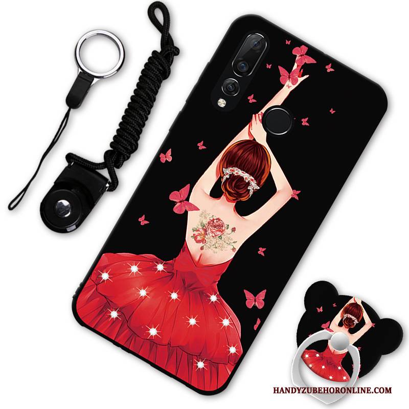 Hülle Huawei P30 Lite Kreativ Handyhüllen Trend, Case Huawei P30 Lite Weiche Rot