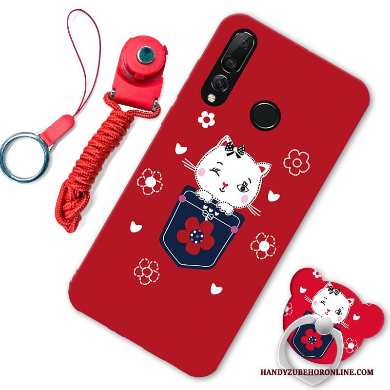 Hülle Huawei P30 Lite Kreativ Handyhüllen Trend, Case Huawei P30 Lite Weiche Rot