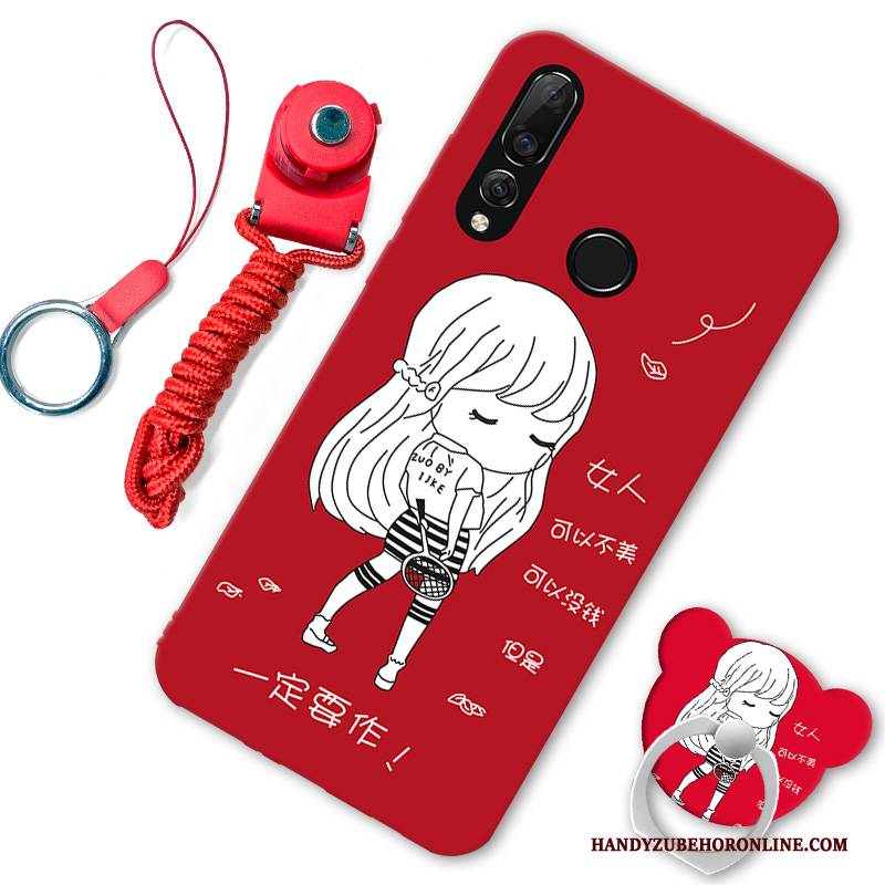 Hülle Huawei P30 Lite Kreativ Handyhüllen Trend, Case Huawei P30 Lite Weiche Rot