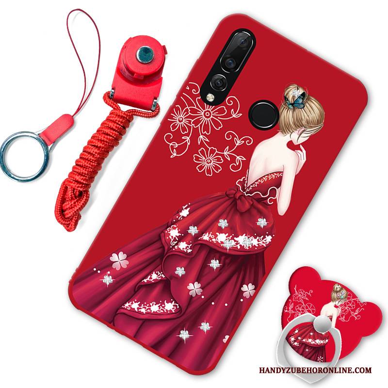 Hülle Huawei P30 Lite Kreativ Handyhüllen Trend, Case Huawei P30 Lite Weiche Rot