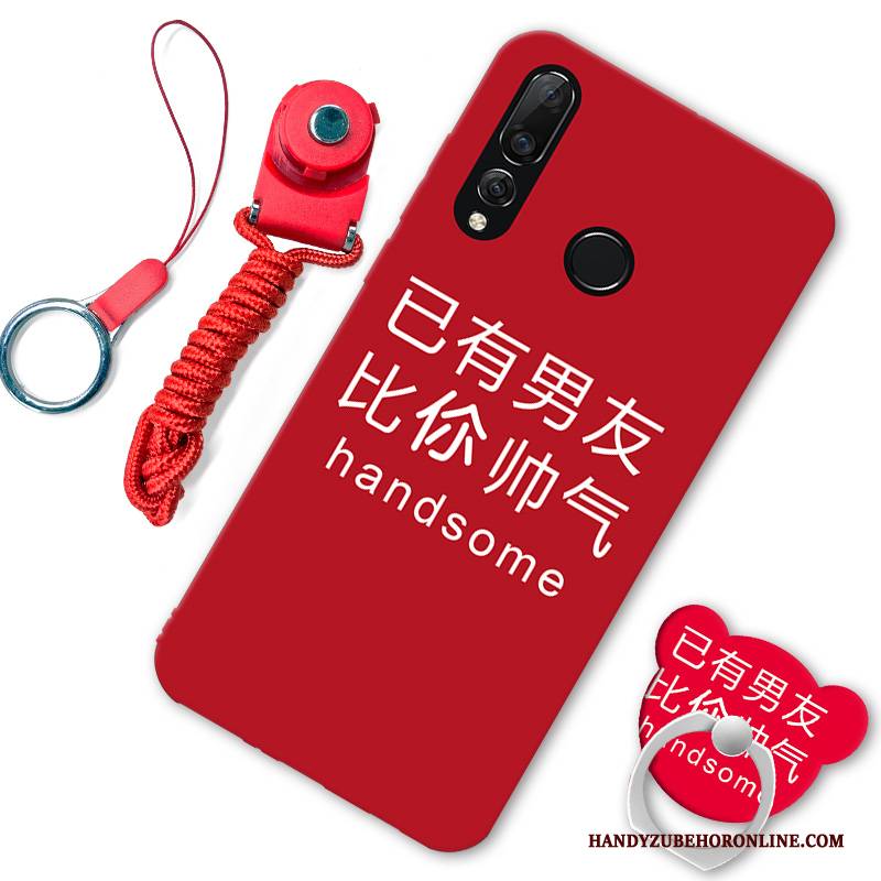 Hülle Huawei P30 Lite Kreativ Handyhüllen Trend, Case Huawei P30 Lite Weiche Rot