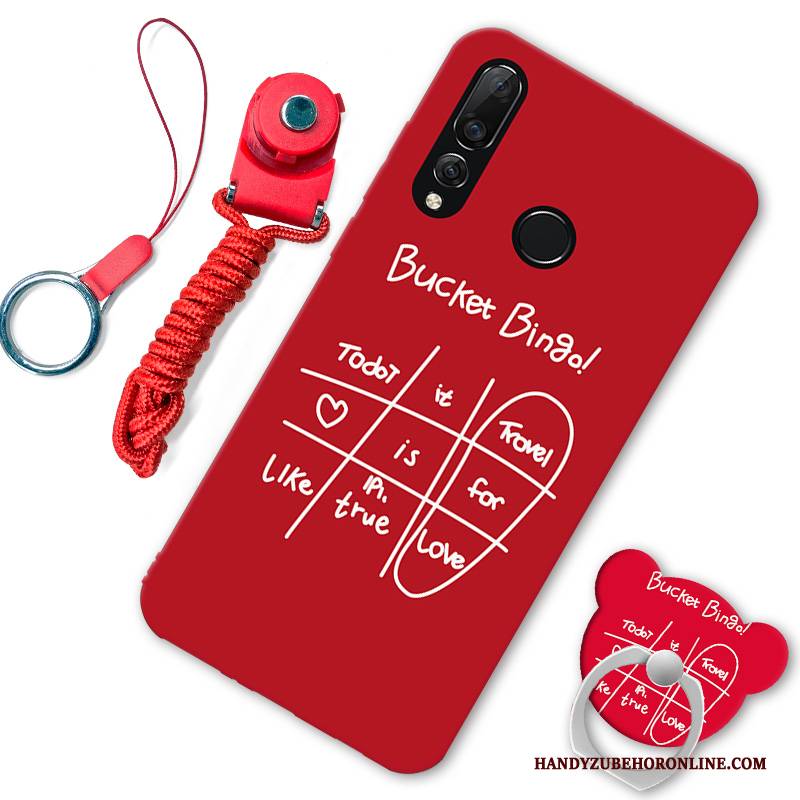 Hülle Huawei P30 Lite Kreativ Handyhüllen Trend, Case Huawei P30 Lite Weiche Rot