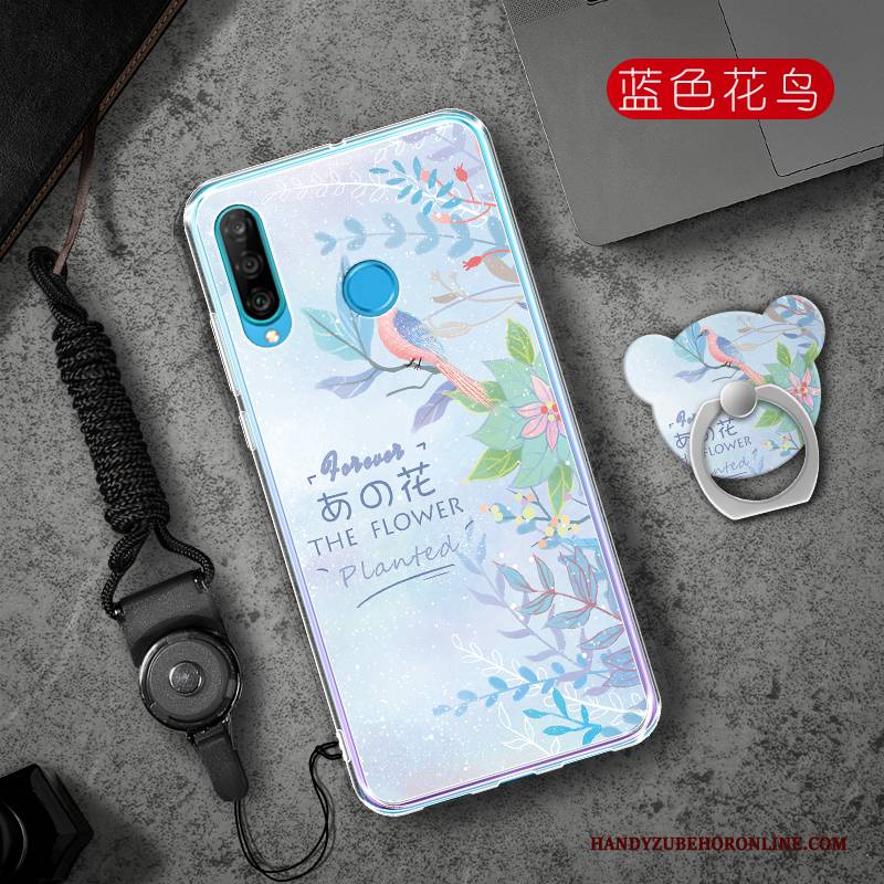 Hülle Huawei P30 Lite Taschen Persönlichkeit Trend, Case Huawei P30 Lite Kreativ Rosa Handyhüllen