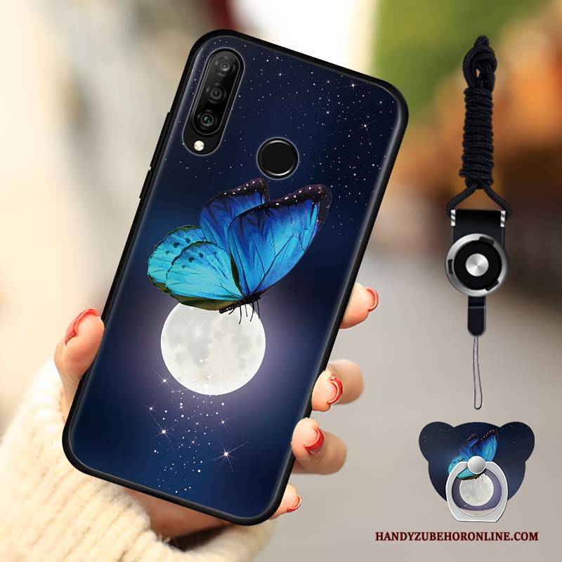 Hülle Huawei P30 Lite Weiche Anti-sturz Trend, Case Huawei P30 Lite Mode Handyhüllen Blau