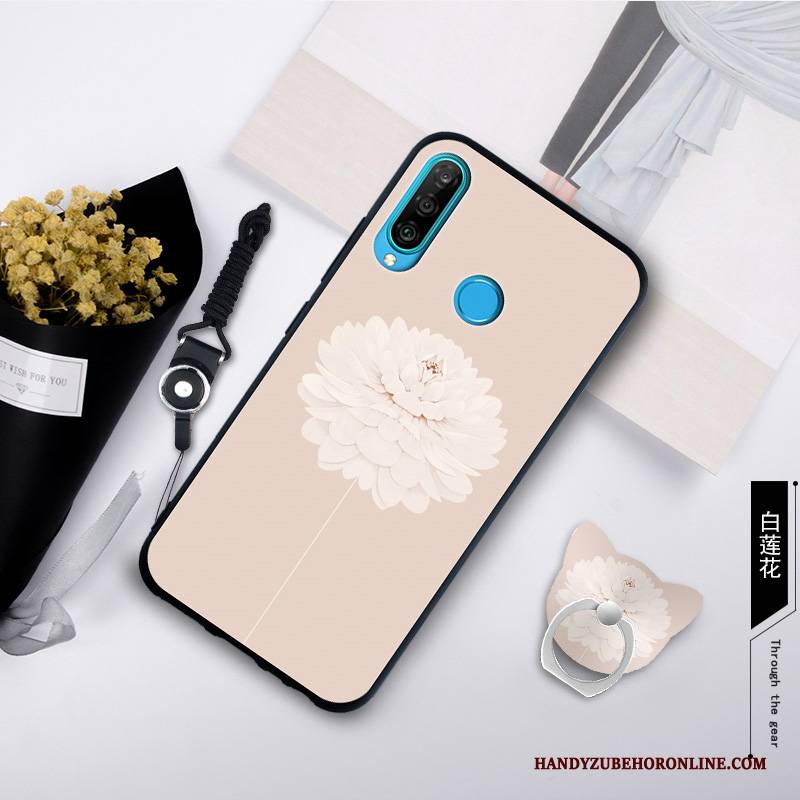 Hülle Huawei P30 Lite Weiche Grau Trend, Case Huawei P30 Lite Kreativ Handyhüllen Anti-sturz