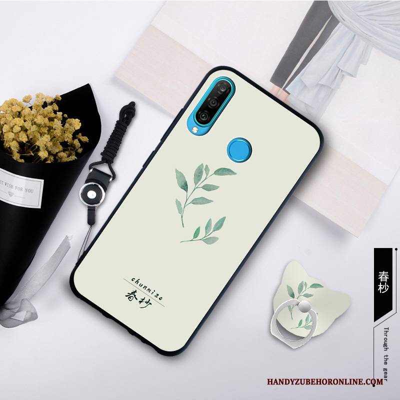 Hülle Huawei P30 Lite Weiche Grau Trend, Case Huawei P30 Lite Kreativ Handyhüllen Anti-sturz