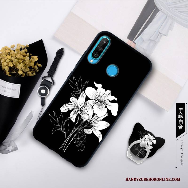 Hülle Huawei P30 Lite Weiche Grau Trend, Case Huawei P30 Lite Kreativ Handyhüllen Anti-sturz