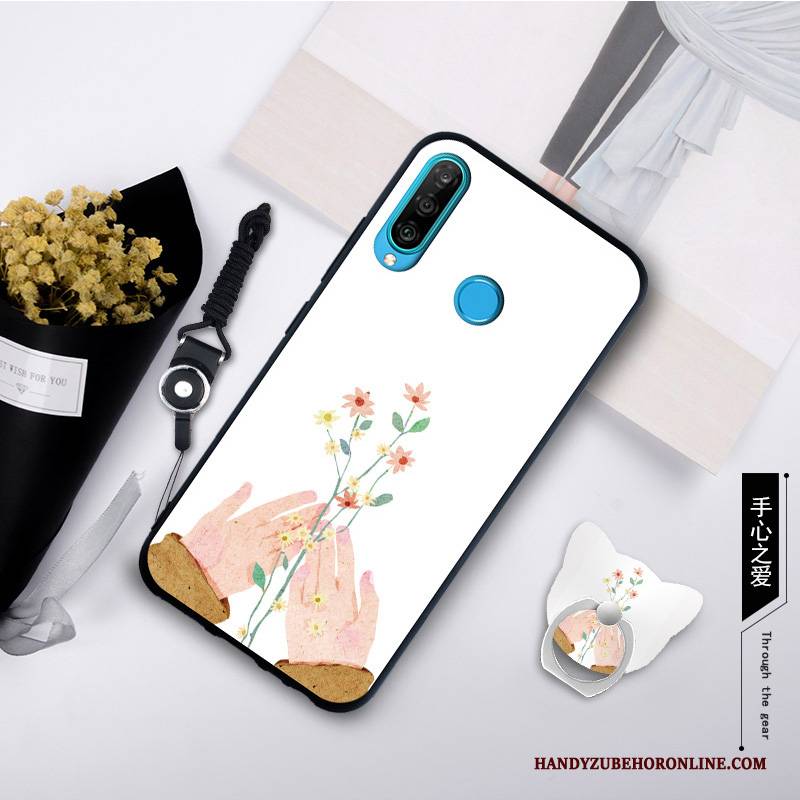 Hülle Huawei P30 Lite Weiche Grau Trend, Case Huawei P30 Lite Kreativ Handyhüllen Anti-sturz