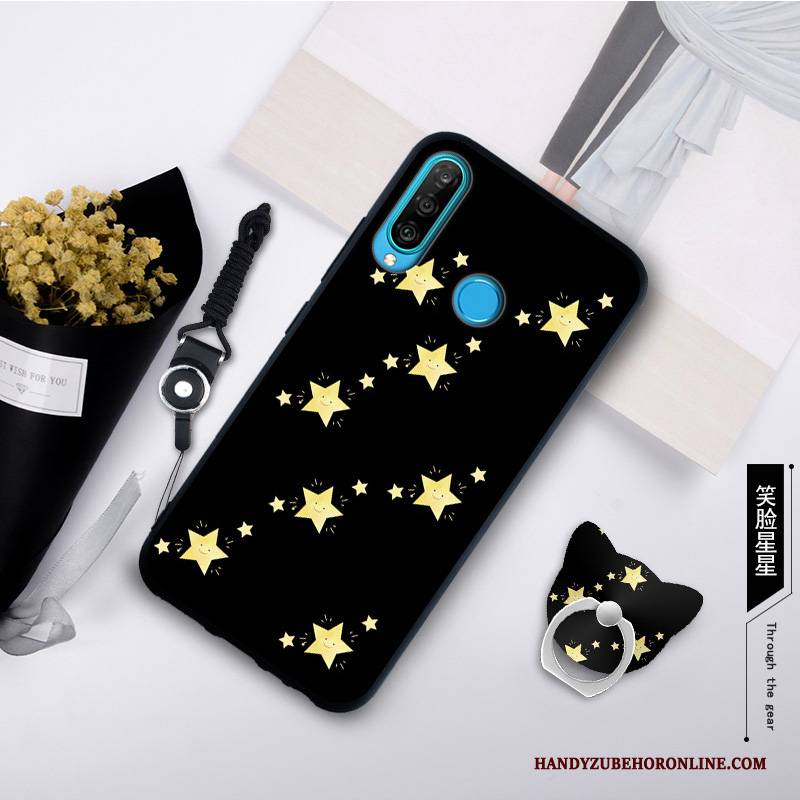 Hülle Huawei P30 Lite Weiche Grau Trend, Case Huawei P30 Lite Kreativ Handyhüllen Anti-sturz