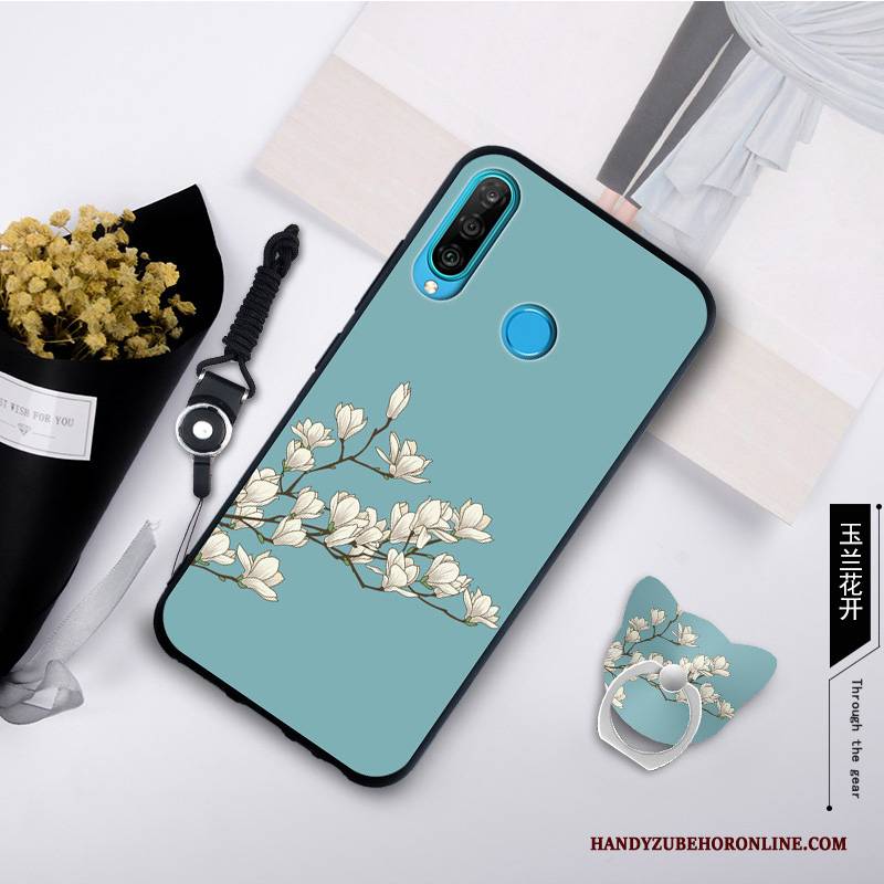 Hülle Huawei P30 Lite Weiche Grau Trend, Case Huawei P30 Lite Kreativ Handyhüllen Anti-sturz