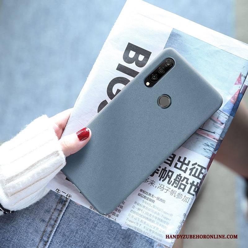 Hülle Huawei P30 Lite Weiche Handyhüllen Anti-sturz, Case Huawei P30 Lite Silikon Blau