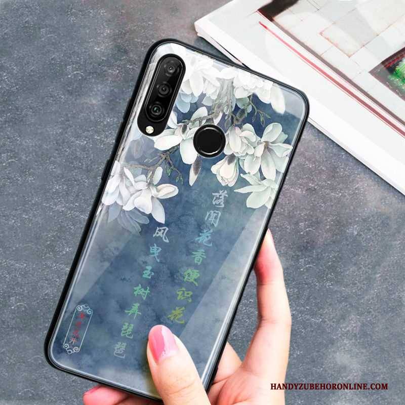 Hülle Huawei P30 Lite Weiche Handyhüllen Wind, Case Huawei P30 Lite Kreativ Persönlichkeit Grün