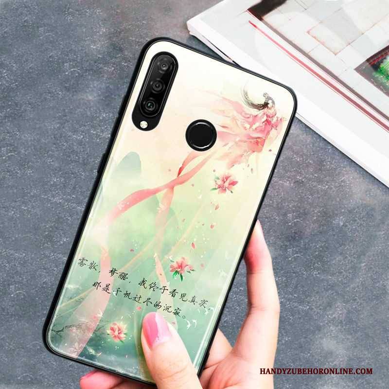 Hülle Huawei P30 Lite Weiche Handyhüllen Wind, Case Huawei P30 Lite Kreativ Persönlichkeit Grün