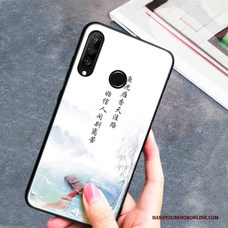 Hülle Huawei P30 Lite Weiche Handyhüllen Wind, Case Huawei P30 Lite Kreativ Persönlichkeit Grün