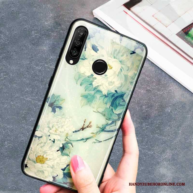 Hülle Huawei P30 Lite Weiche Handyhüllen Wind, Case Huawei P30 Lite Kreativ Persönlichkeit Grün