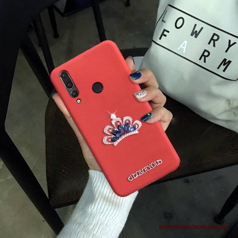 Hülle Huawei P30 Lite Weiche Rosa Anti-sturz, Case Huawei P30 Lite Schutz Handyhüllen Nubuck