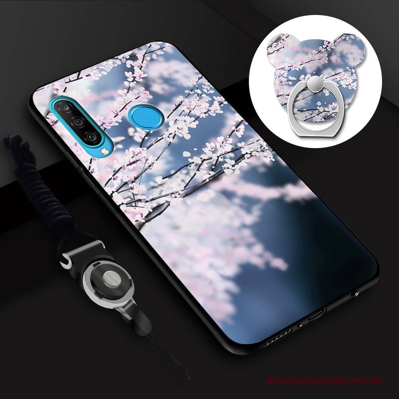 Hülle Huawei P30 Lite Weiche Temperieren Weiß, Case Huawei P30 Lite Membran Handyhüllen