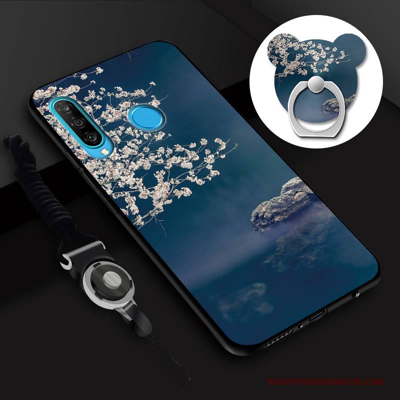 Hülle Huawei P30 Lite Weiche Temperieren Weiß, Case Huawei P30 Lite Membran Handyhüllen