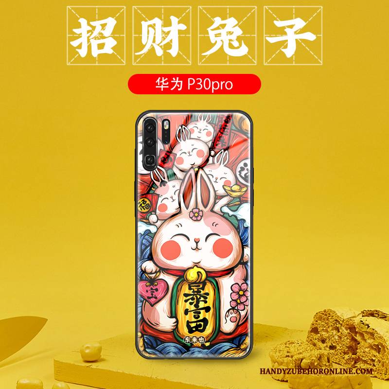 Hülle Huawei P30 Pro Kreativ Handyhüllen Trend, Case Huawei P30 Pro Schutz Persönlichkeit Chinesische Art