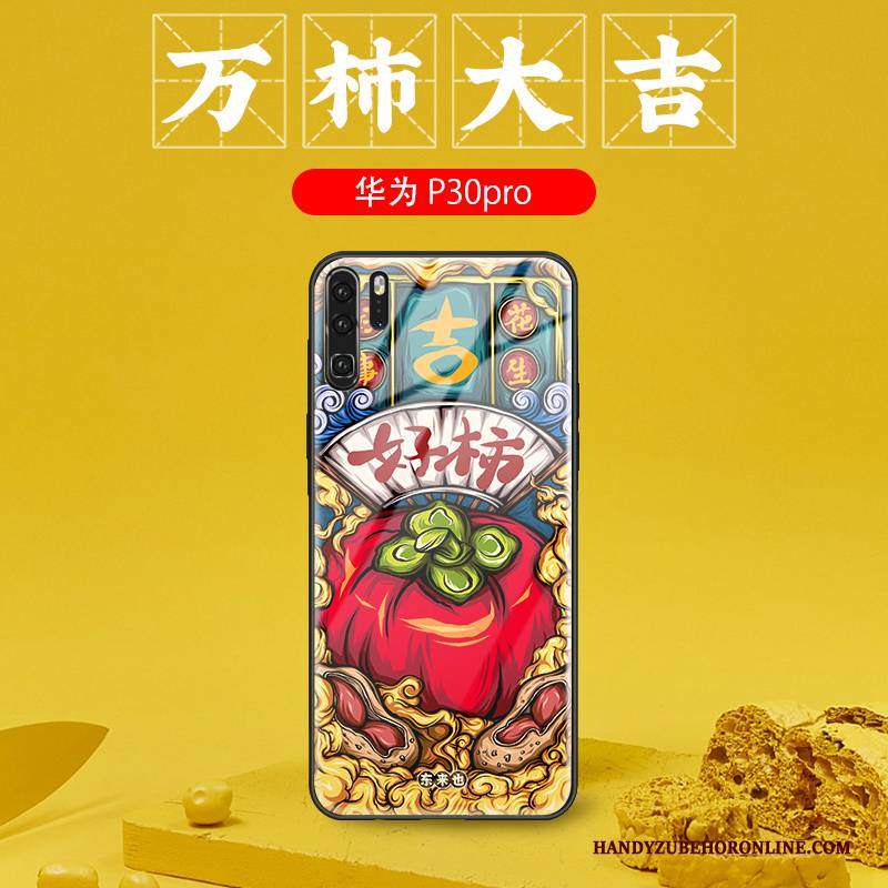 Hülle Huawei P30 Pro Kreativ Handyhüllen Trend, Case Huawei P30 Pro Schutz Persönlichkeit Chinesische Art