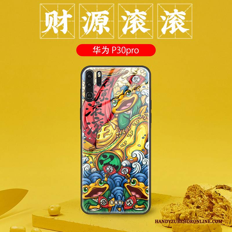 Hülle Huawei P30 Pro Kreativ Handyhüllen Trend, Case Huawei P30 Pro Schutz Persönlichkeit Chinesische Art