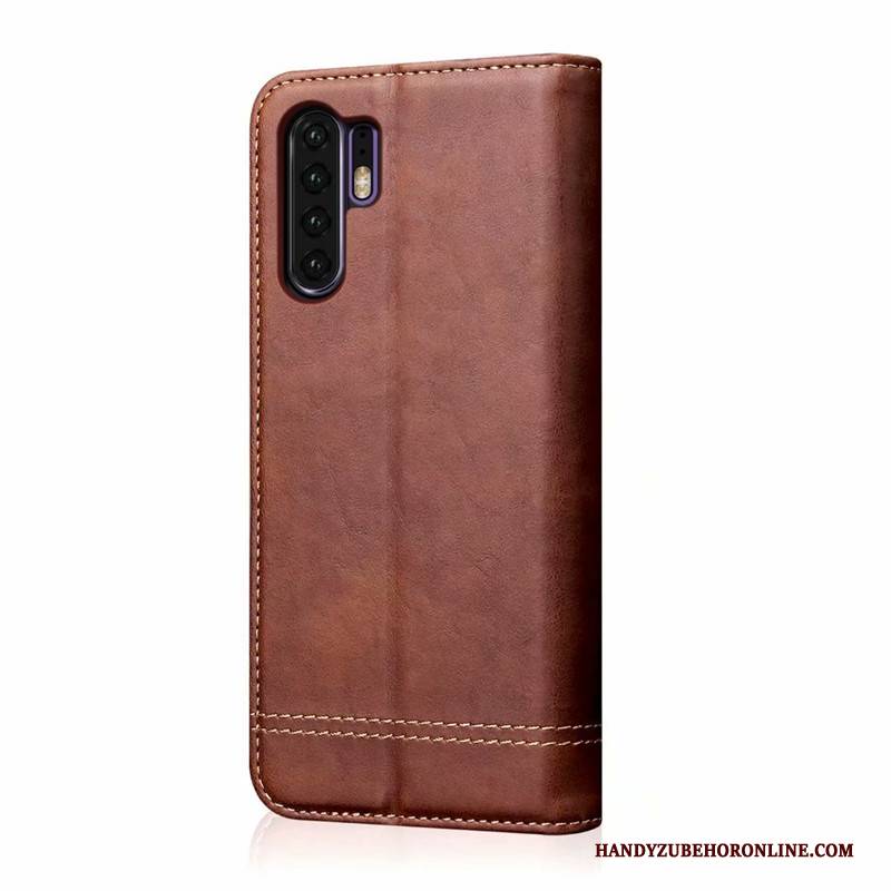 Hülle Huawei P30 Pro Lederhülle Business Neu, Case Huawei P30 Pro Taschen Handyhüllen Anti-sturz