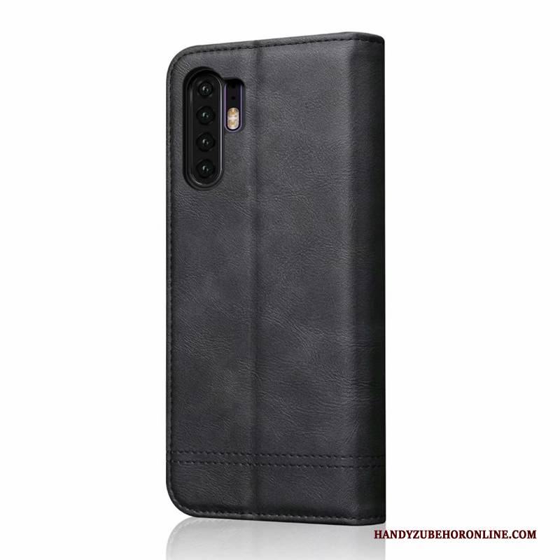 Hülle Huawei P30 Pro Lederhülle Business Neu, Case Huawei P30 Pro Taschen Handyhüllen Anti-sturz