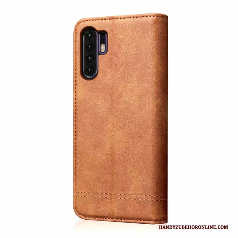 Hülle Huawei P30 Pro Lederhülle Business Neu, Case Huawei P30 Pro Taschen Handyhüllen Anti-sturz