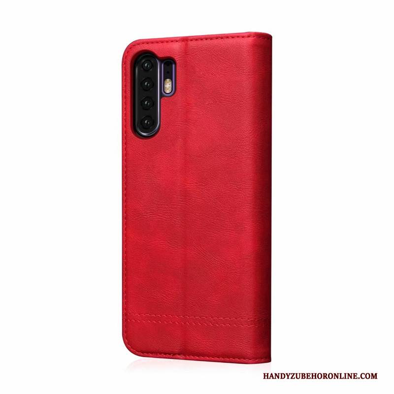 Hülle Huawei P30 Pro Lederhülle Business Neu, Case Huawei P30 Pro Taschen Handyhüllen Anti-sturz