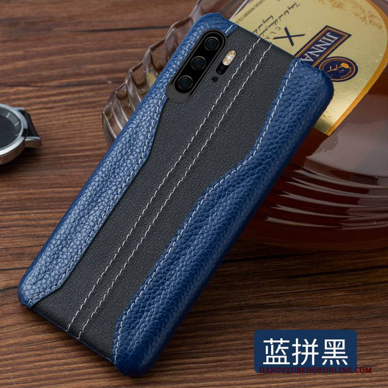 Hülle Huawei P30 Pro Lederhülle Handyhüllen Anti-sturz, Case Huawei P30 Pro Taschen Nähen Leicht